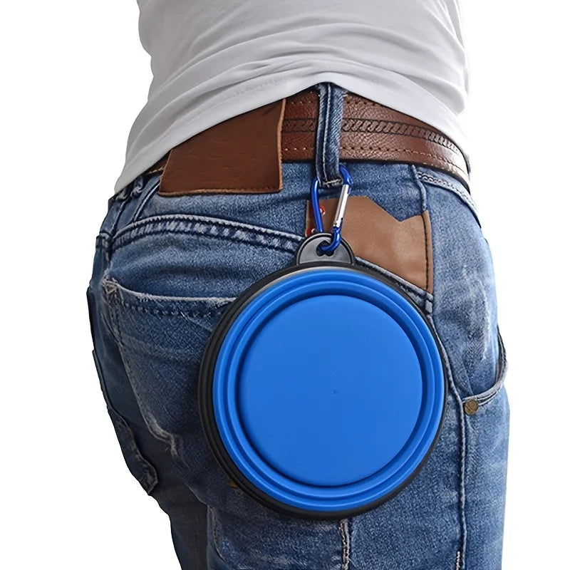Collapsible Pet Travel Bowl – Silicone Food & Water Bowl for Dogs & Cats