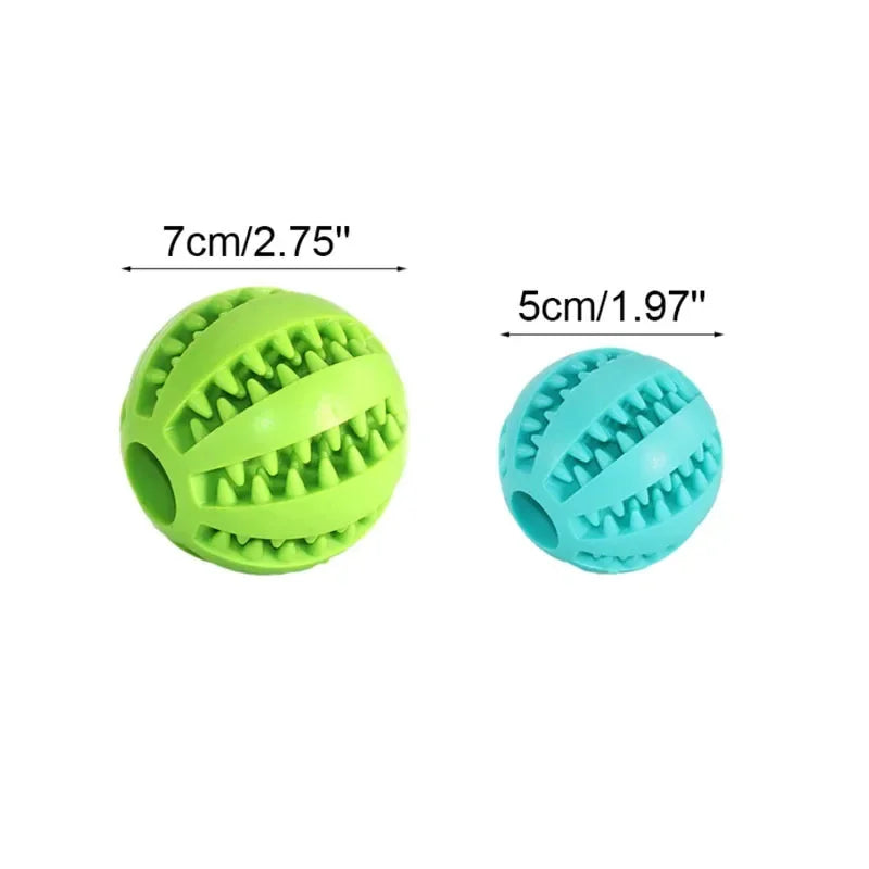 Treat Dispensing Dog Ball — Rubber Chew Toy & Slow Feeder