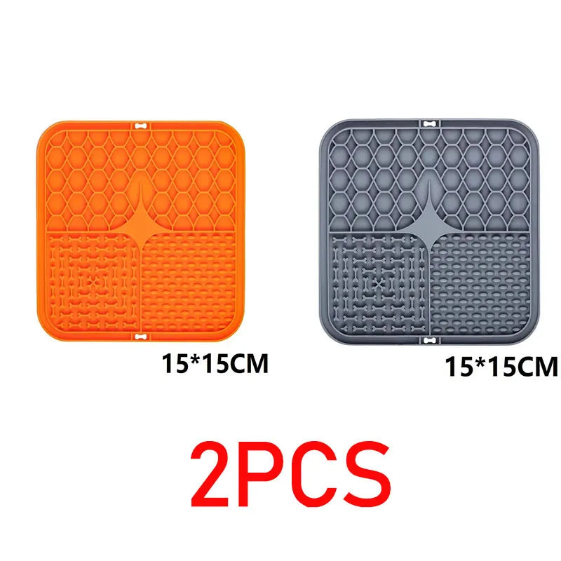 Lick Mat for Dogs & Cats — 15cm Textured Feeding Mat