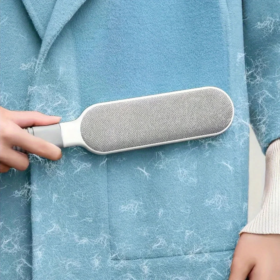 Double-Sided Pet Hair Remover Brush – Reusable Lint Roller for Clothes, Furniture & Sofas