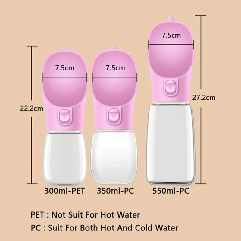 Portable Pet Water Bottle – Leakproof Travel Drinking Bottle for Dogs & Cats
