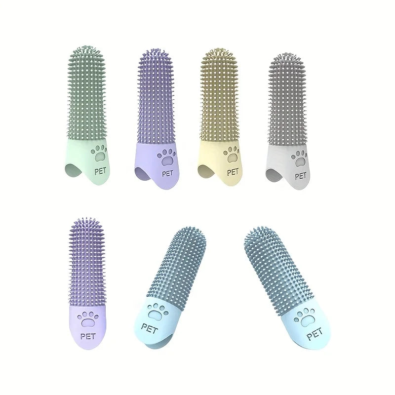 360° Soft Silicone Finger Toothbrush for Dogs & Cats – Gentle Dental Cleaning Tool
