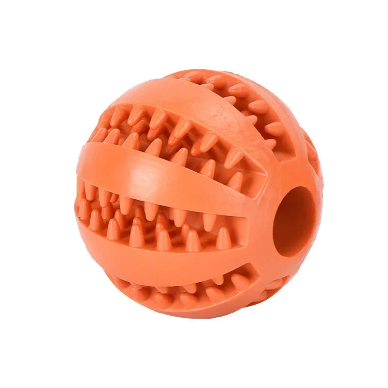 Treat Dispensing Dog Ball — Rubber Chew Toy & Slow Feeder