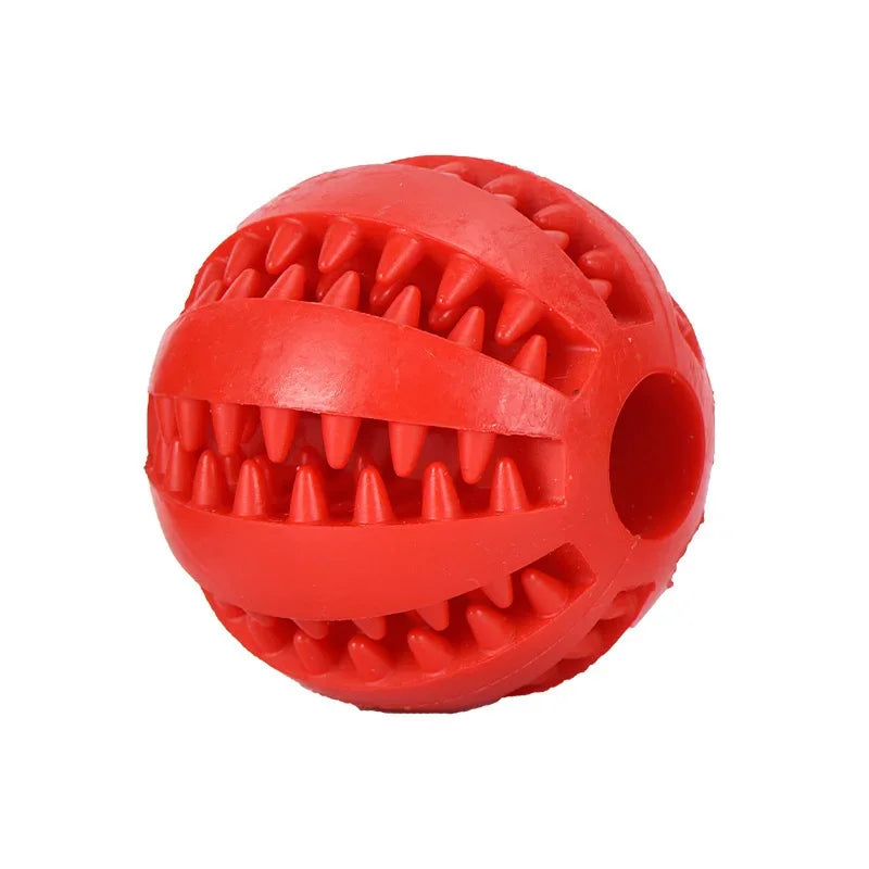 Treat Dispensing Dog Ball — Rubber Chew Toy & Slow Feeder