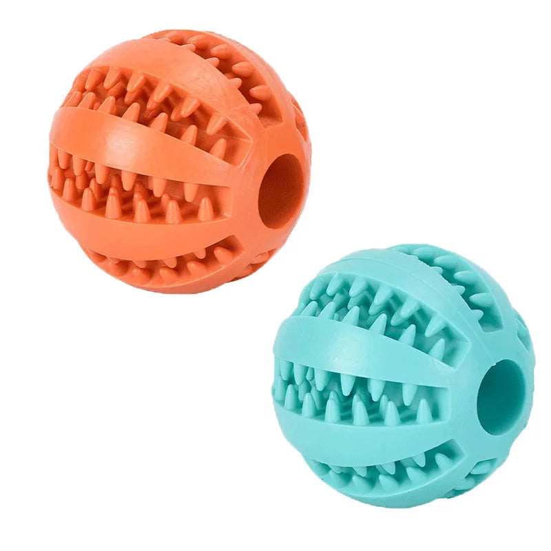 Treat Dispensing Dog Ball — Rubber Chew Toy & Slow Feeder