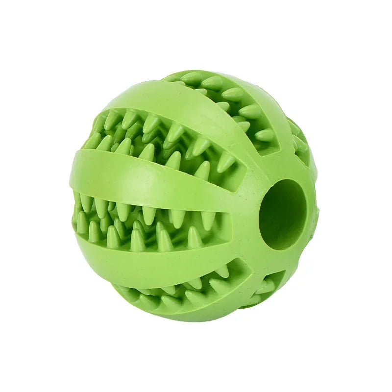 Treat Dispensing Dog Ball — Rubber Chew Toy & Slow Feeder