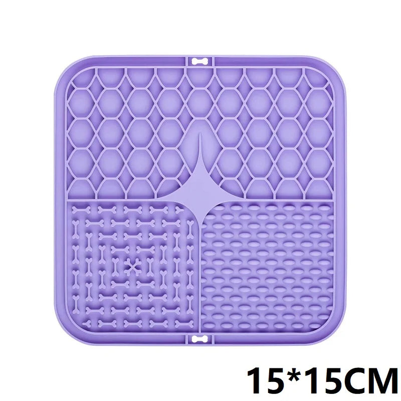 Lick Mat for Dogs & Cats — 15cm Textured Feeding Mat