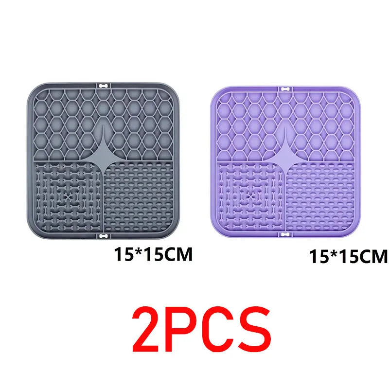 Lick Mat for Dogs & Cats — 15cm Textured Feeding Mat