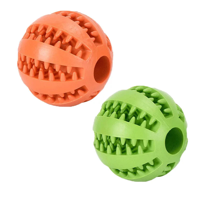 Treat Dispensing Dog Ball — Rubber Chew Toy & Slow Feeder