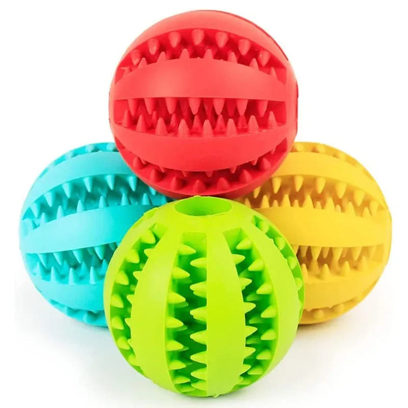 Treat Dispensing Dog Ball — Rubber Chew Toy & Slow Feeder