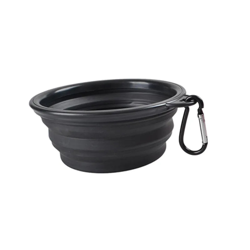 WanderBowl collapsible dog bowl in black