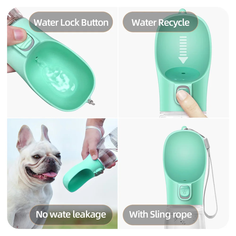 Portable Pet Water Bottle – Leakproof Travel Drinking Bottle for Dogs & Cats