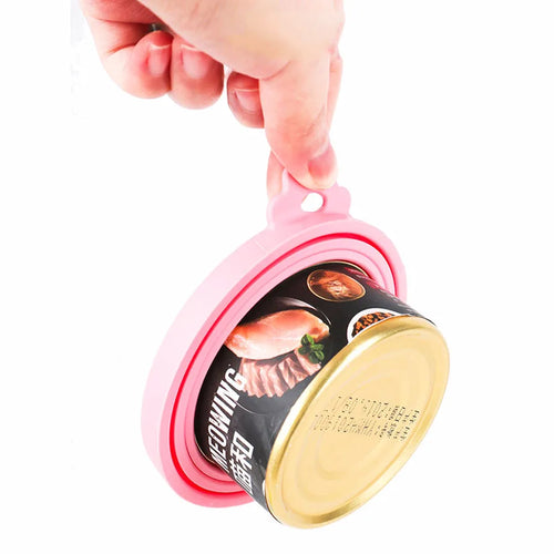 FreshSeal silicone can lid underside, showing the concentric rings that seat on different can sizes
