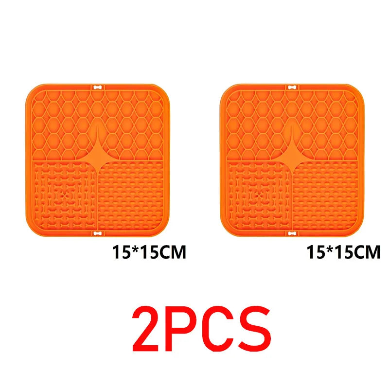 Lick Mat for Dogs & Cats — 15cm Textured Feeding Mat