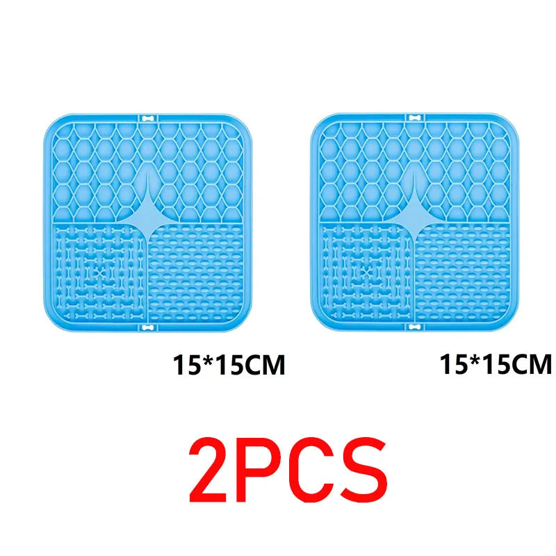 Lick Mat for Dogs & Cats — 15cm Textured Feeding Mat