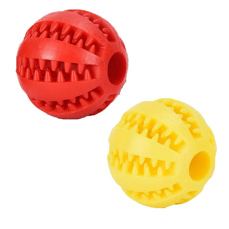 Treat Dispensing Dog Ball — Rubber Chew Toy & Slow Feeder
