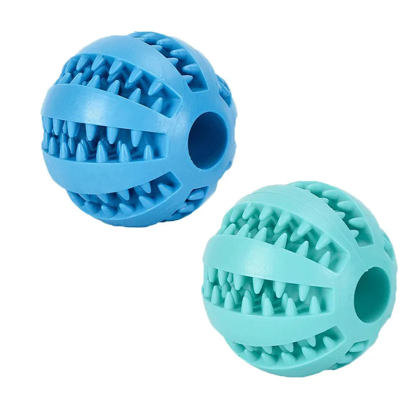 Treat Dispensing Dog Ball — Rubber Chew Toy & Slow Feeder