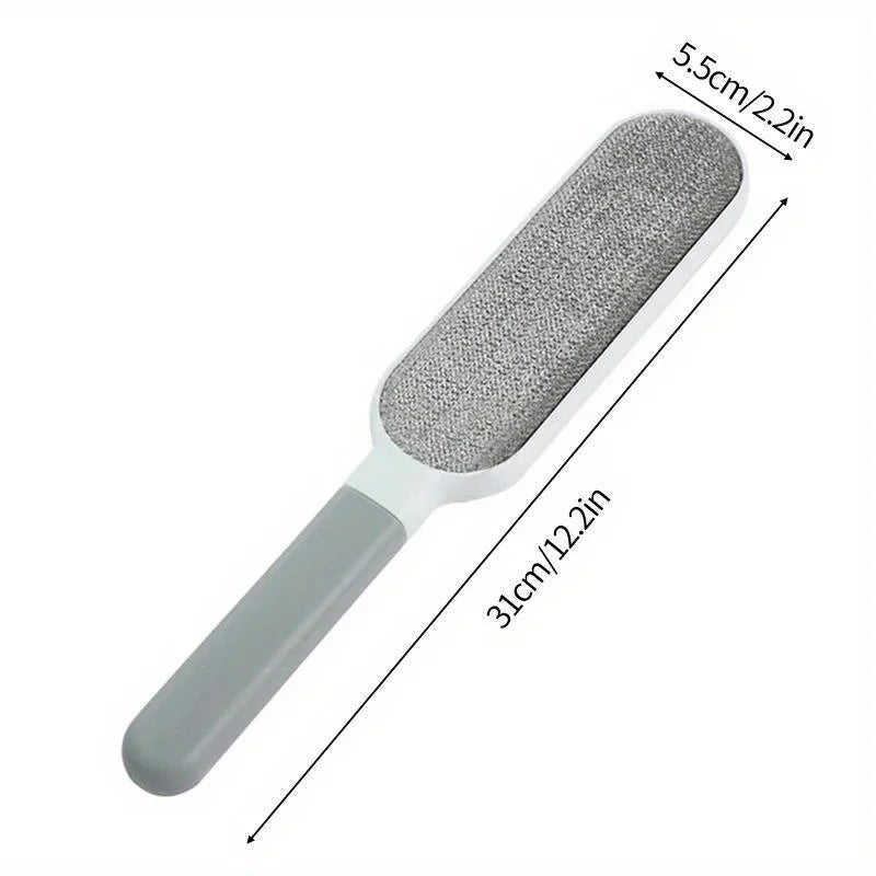 Double-Sided Pet Hair Remover Brush – Reusable Lint Roller for Clothes, Furniture & Sofas