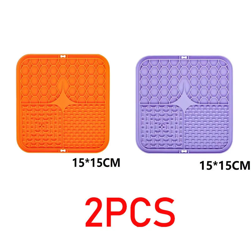 Lick Mat for Dogs & Cats — 15cm Textured Feeding Mat