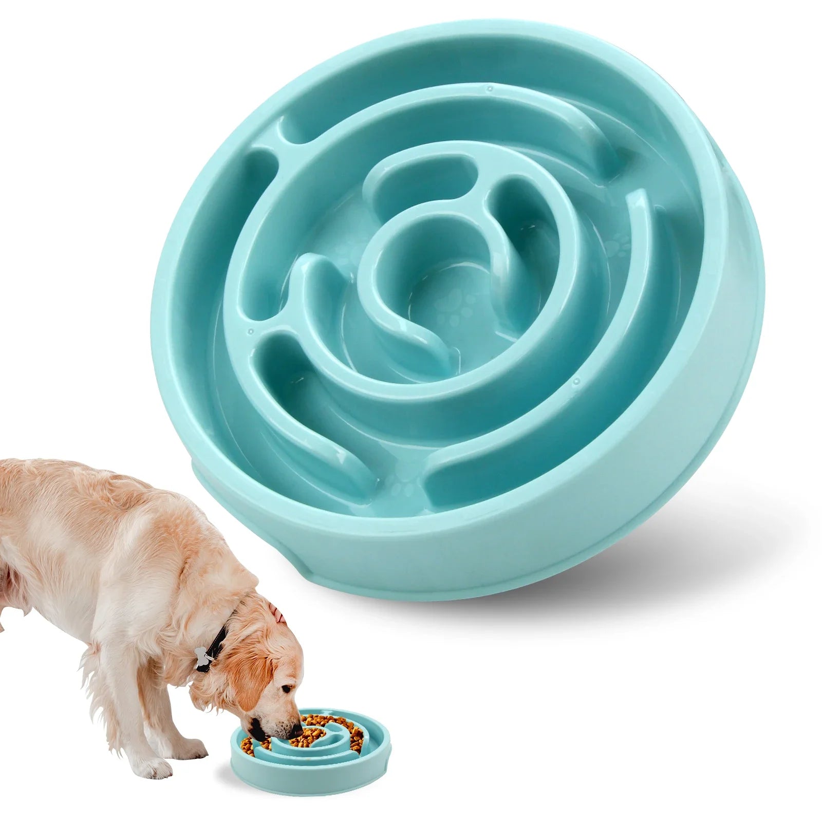 Slow Feeder Dog Bowl — Maze Design for Fast Eaters