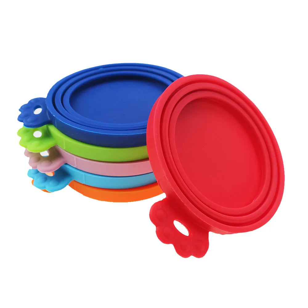 FreshSeal silicone can lids shown in the full colour range