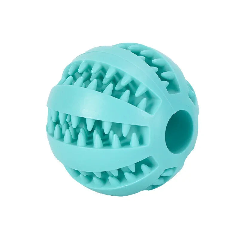 Treat Dispensing Dog Ball — Rubber Chew Toy & Slow Feeder