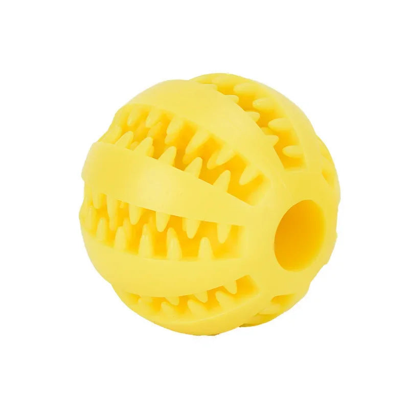 Treat Dispensing Dog Ball — Rubber Chew Toy & Slow Feeder