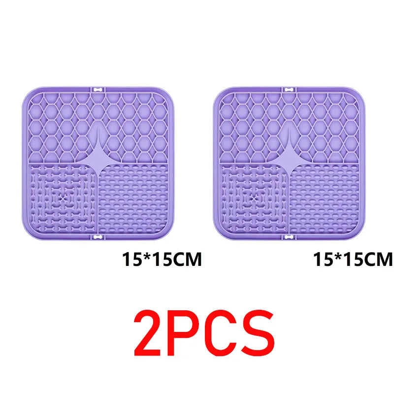 Lick Mat for Dogs & Cats — 15cm Textured Feeding Mat