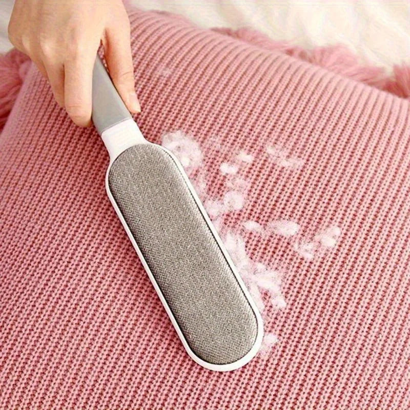 Double-Sided Pet Hair Remover Brush – Reusable Lint Roller for Clothes, Furniture & Sofas
