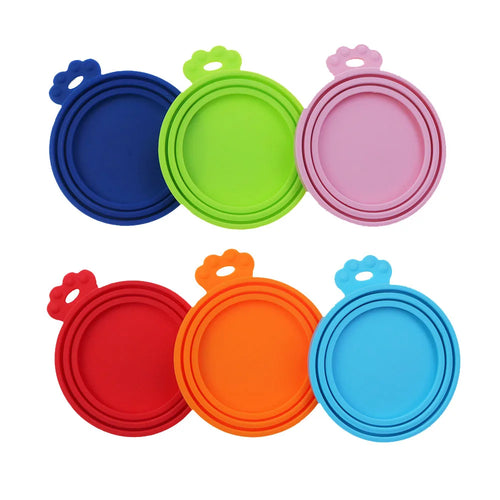 FreshSeal silicone can lid seated over a large dog food can
