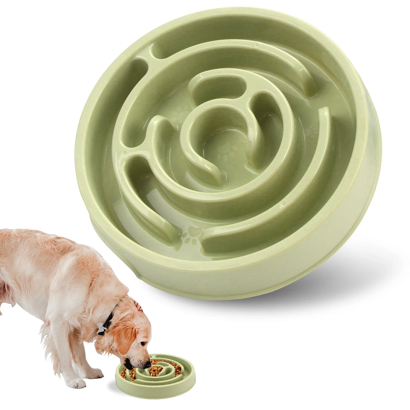 Slow Feeder Dog Bowl — Maze Design for Fast Eaters