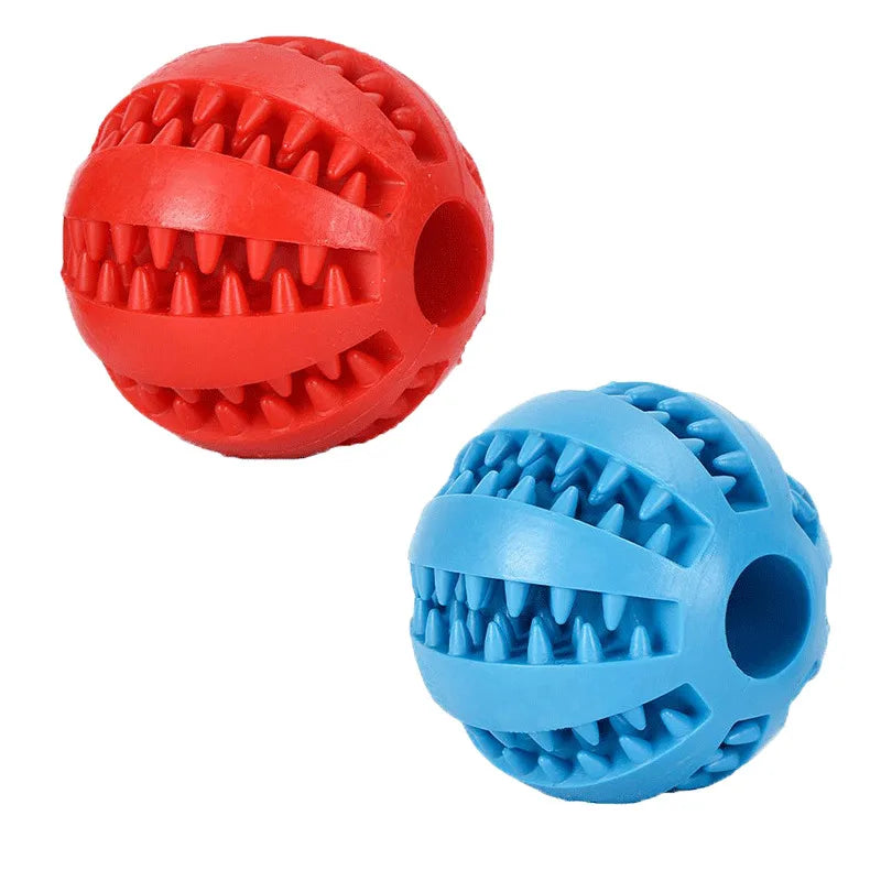 Treat Dispensing Dog Ball — Rubber Chew Toy & Slow Feeder