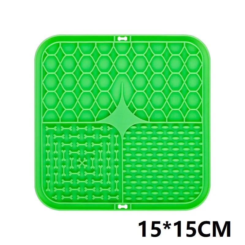 Lick Mat for Dogs & Cats — 15cm Textured Feeding Mat