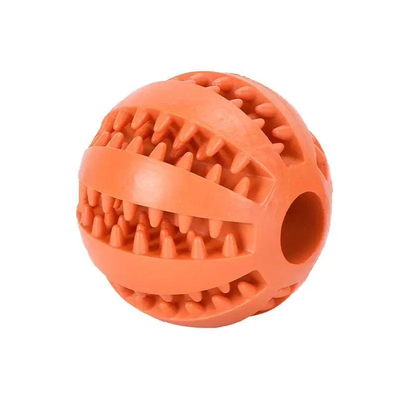 Treat Dispensing Dog Ball — Rubber Chew Toy & Slow Feeder