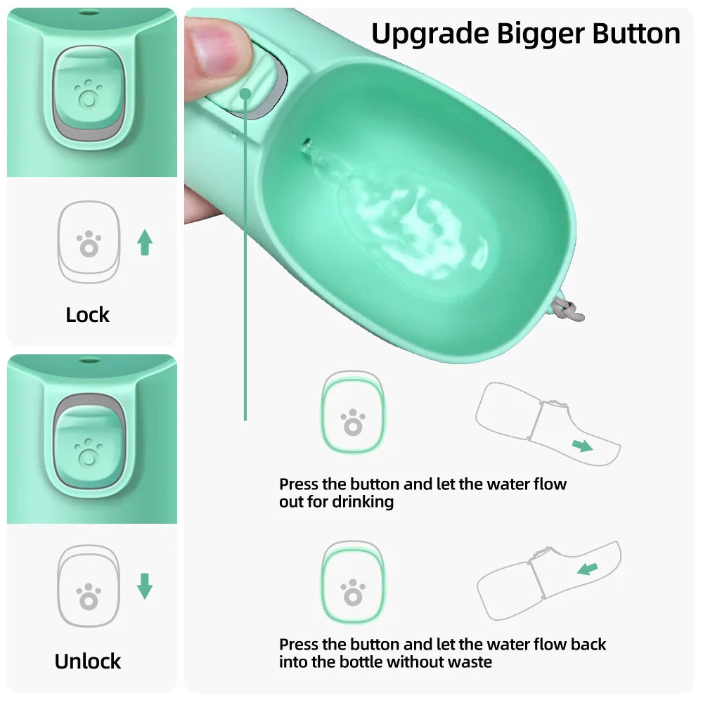 Portable Pet Water Bottle – Leakproof Travel Drinking Bottle for Dogs & Cats