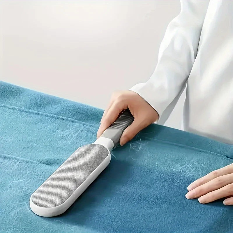 Double-Sided Pet Hair Remover Brush – Reusable Lint Roller for Clothes, Furniture & Sofas