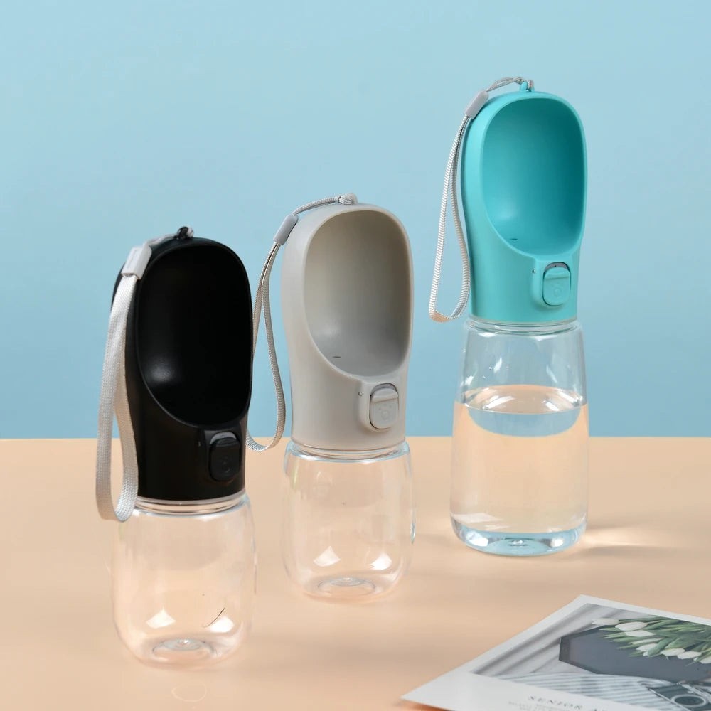 TrailSip leak-proof dog water bottle in six colors